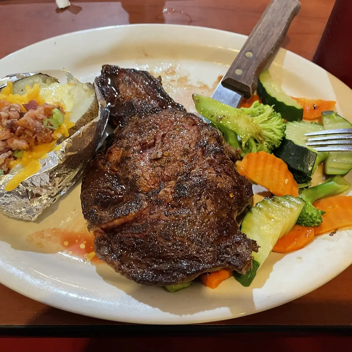 T Bone Steak and Lobster Tail