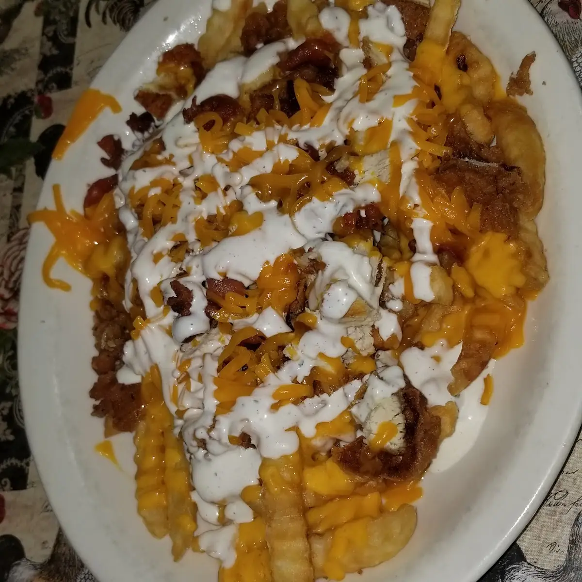 Bacon Cheddar Ranch Cheese Fries with Cheese