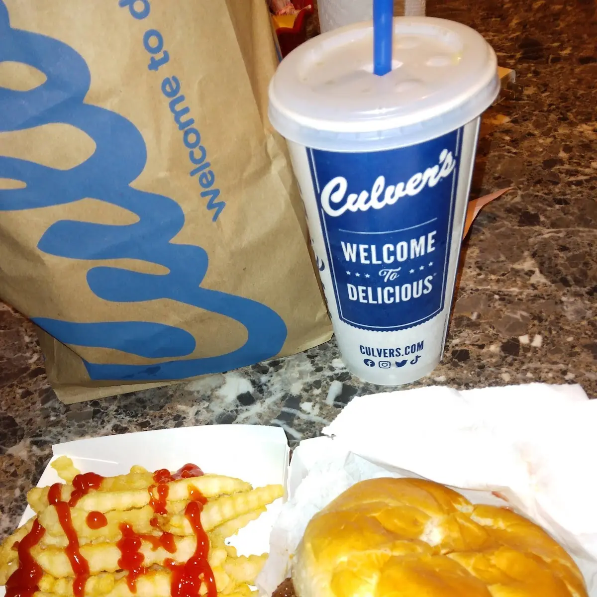 The Culver's Deluxe Cheeseburger Meal