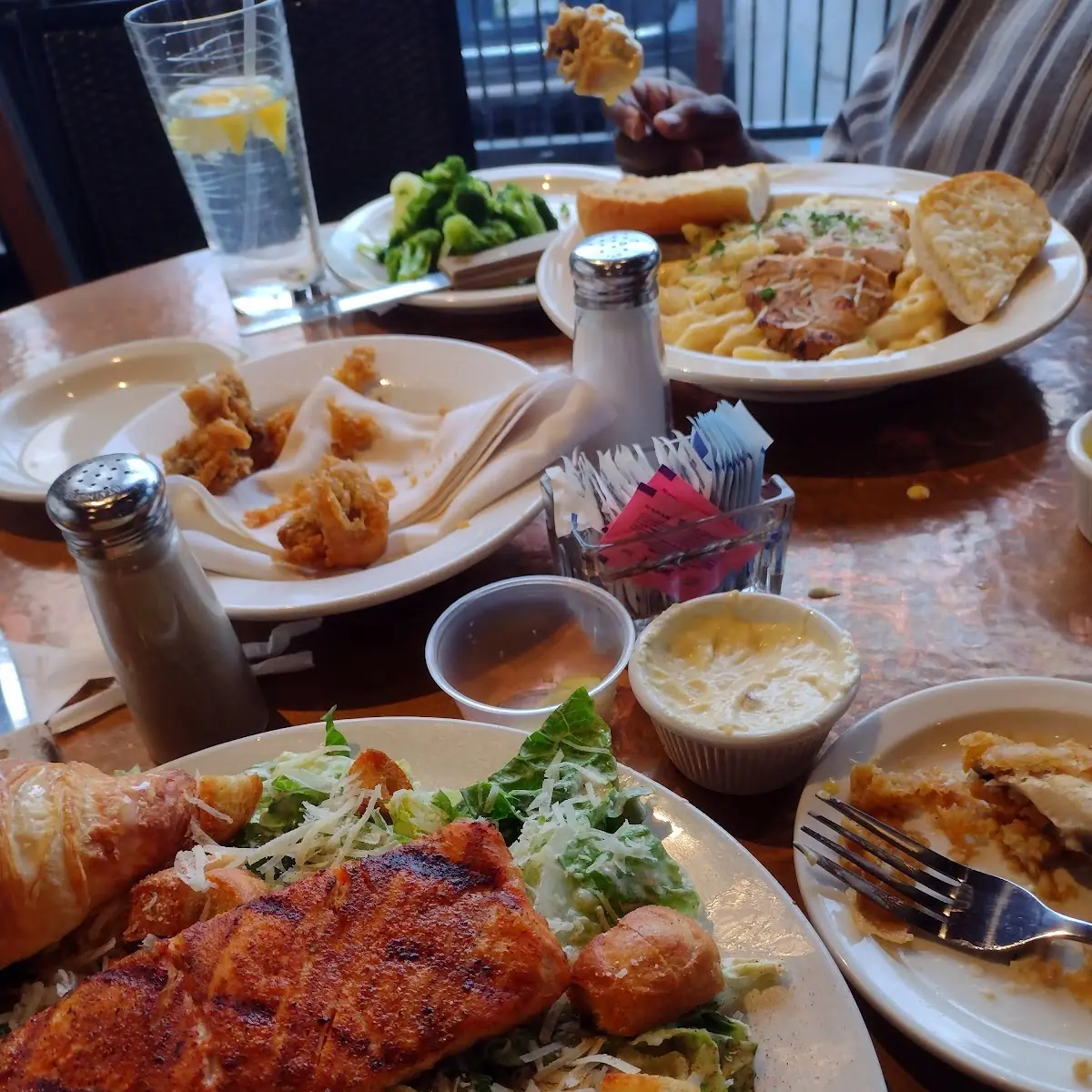 Caesar Salad w Blackened Salmon
