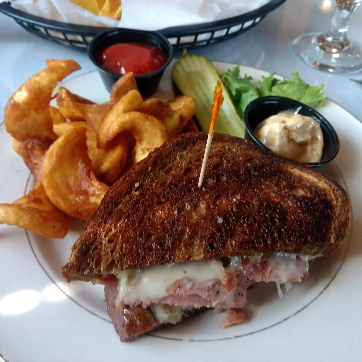 Reuben with Dante's Curly Fries