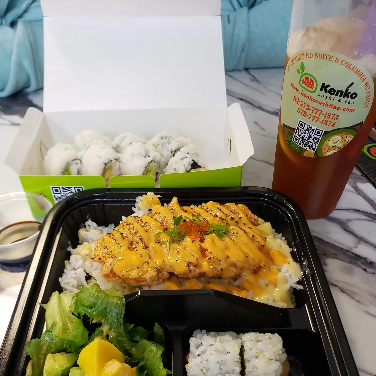 Spicy Salmon Bento