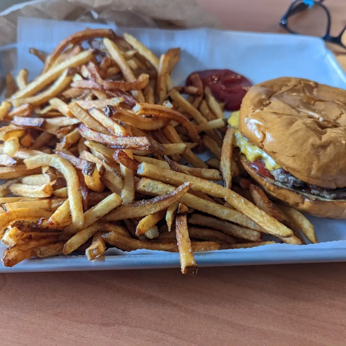 Bacon Cheeseburger with Fries