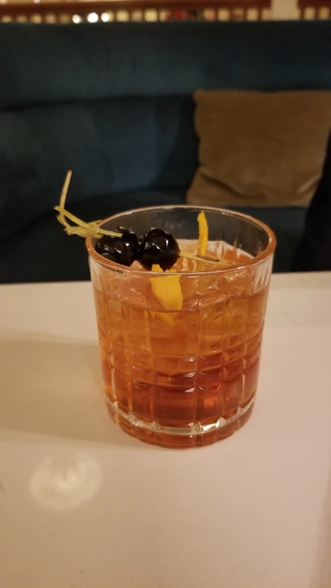 Whiskey Cocktail with Orange Peel