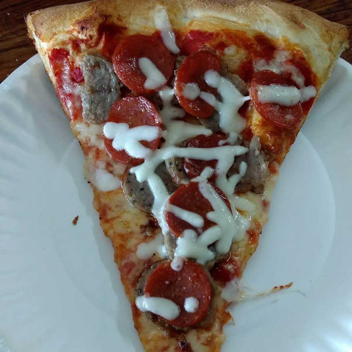 NY Style Pepperoni and Sausage Pizza