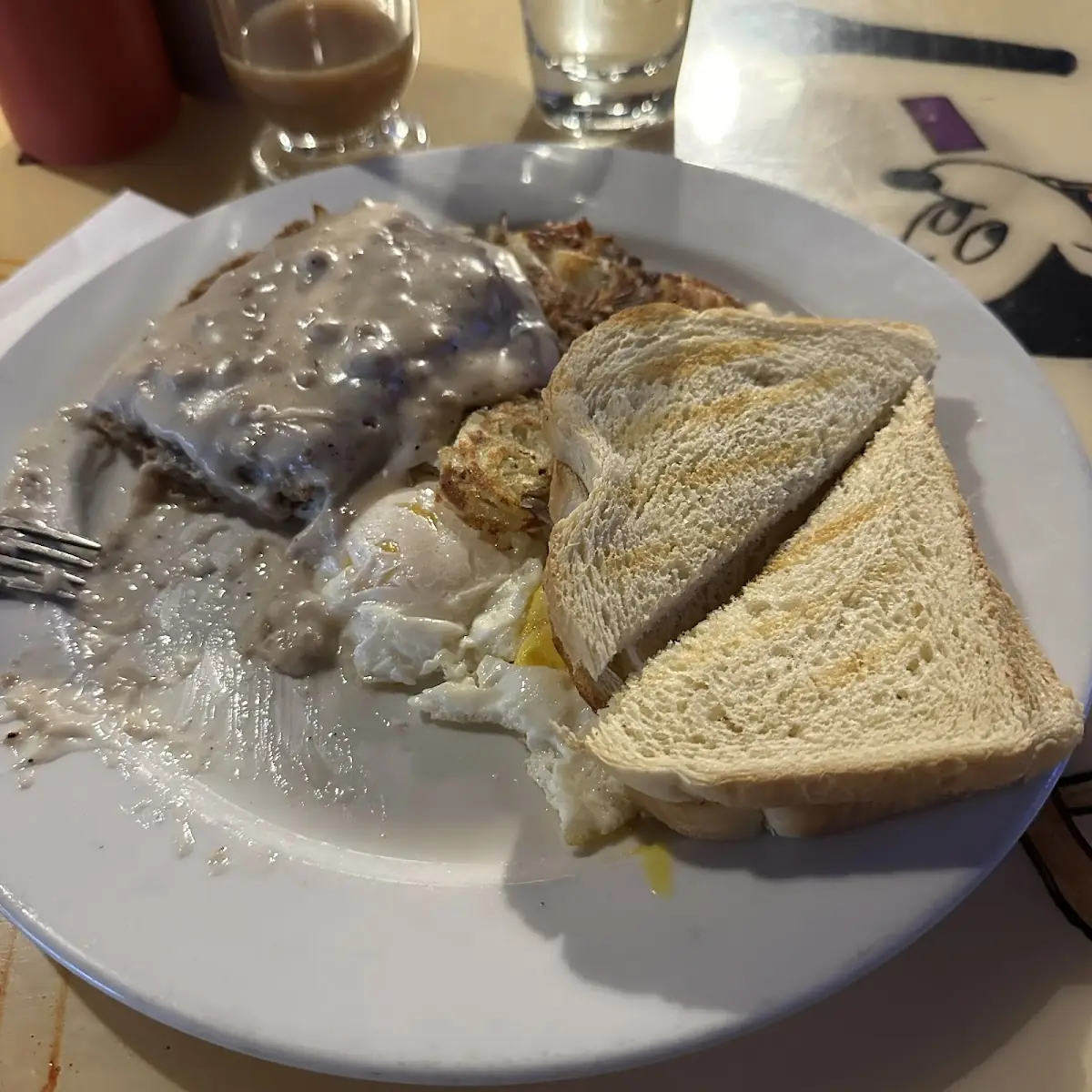 Country Fried Steak and Eggs