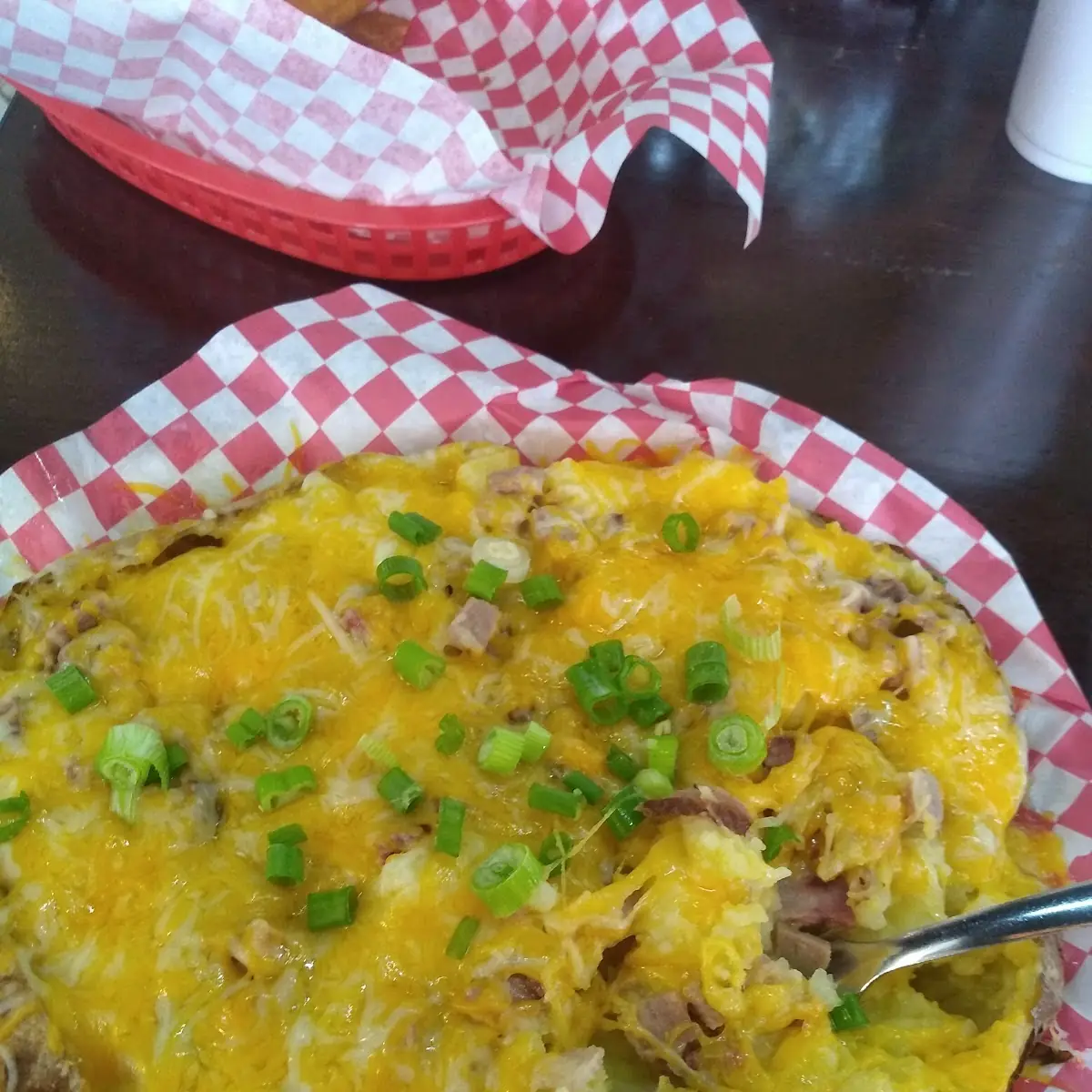 BBQ Brisket Loaded Baked Potato