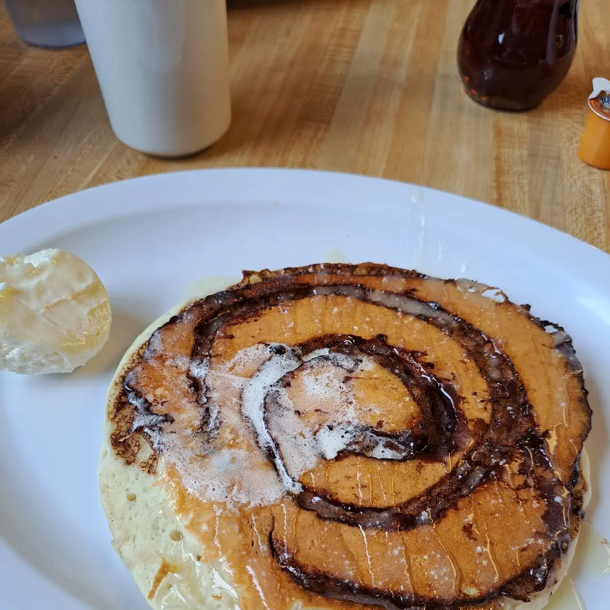2 Cinnamon Roll Pancakes