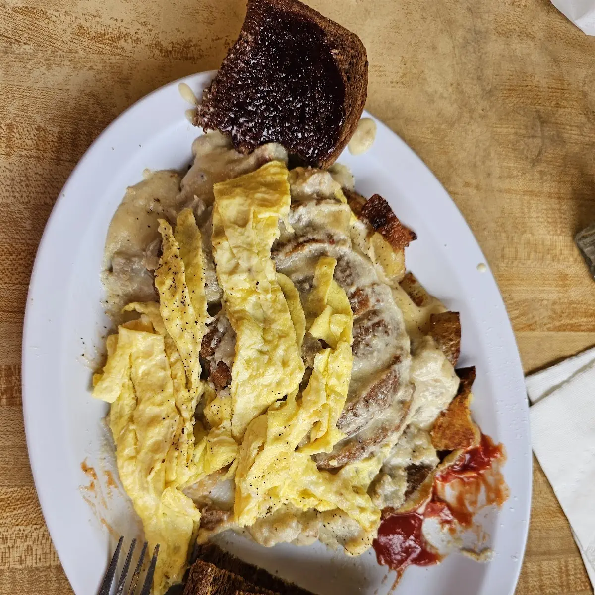 Country Fried Chicken Omelette