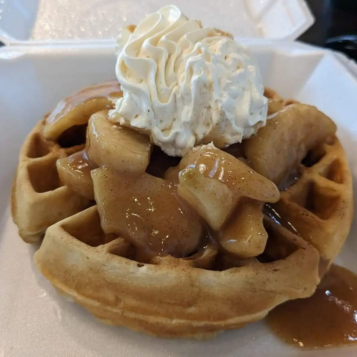 Salted Caramel Apple Waffle