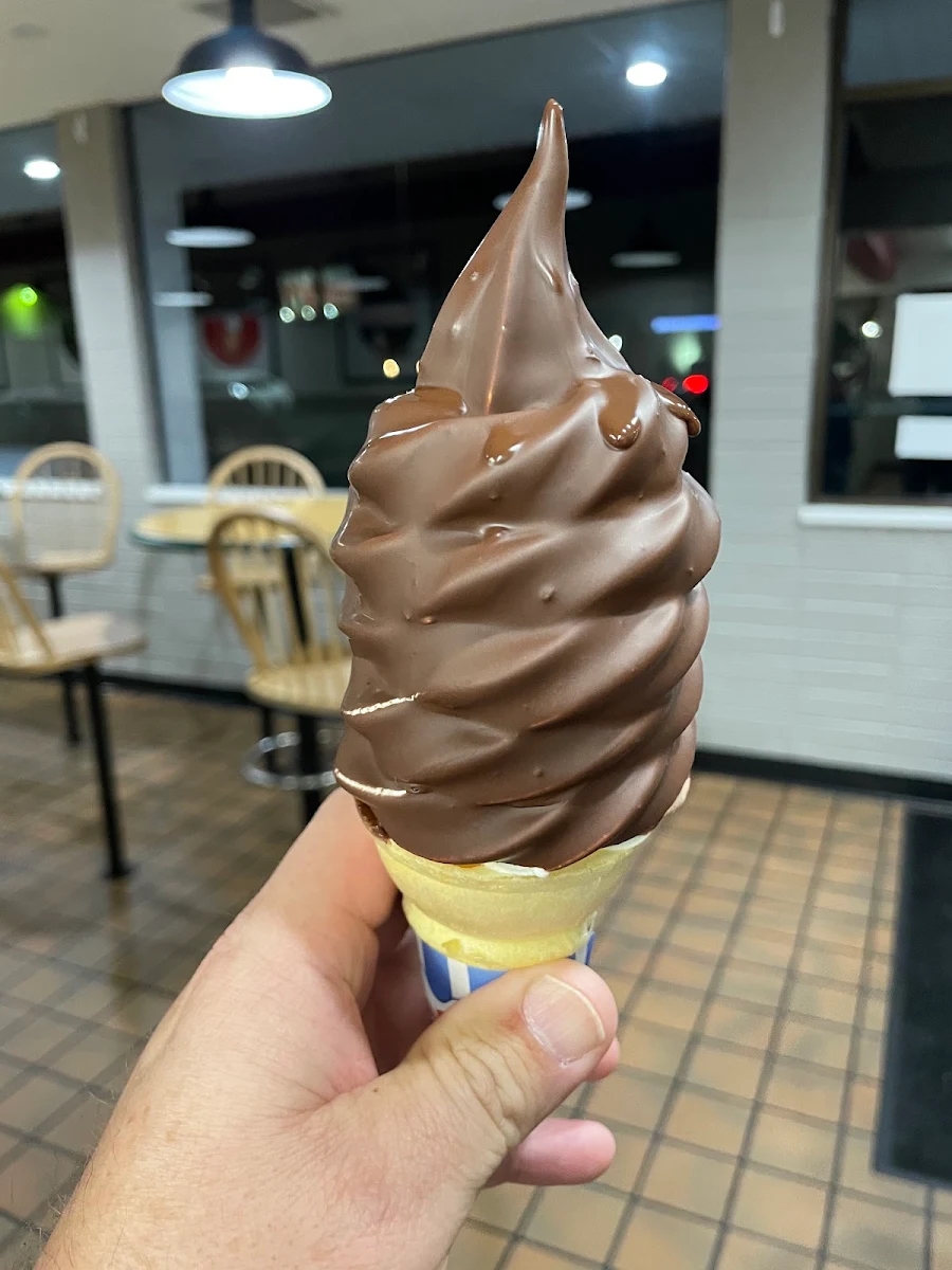 Swirl Soft Serve Dipped in Chocolate