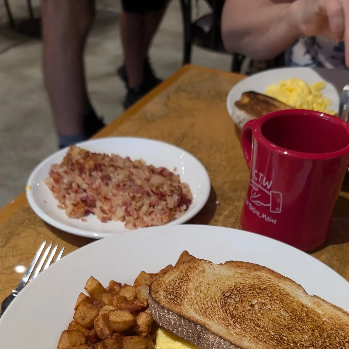 The Country Breakfast with Blueberry Pancakes