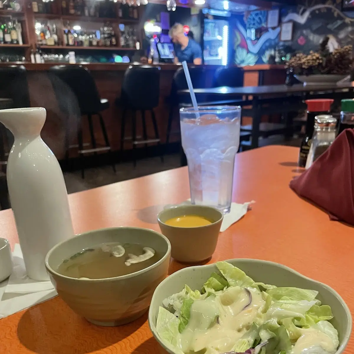 Miso Soup and Salad