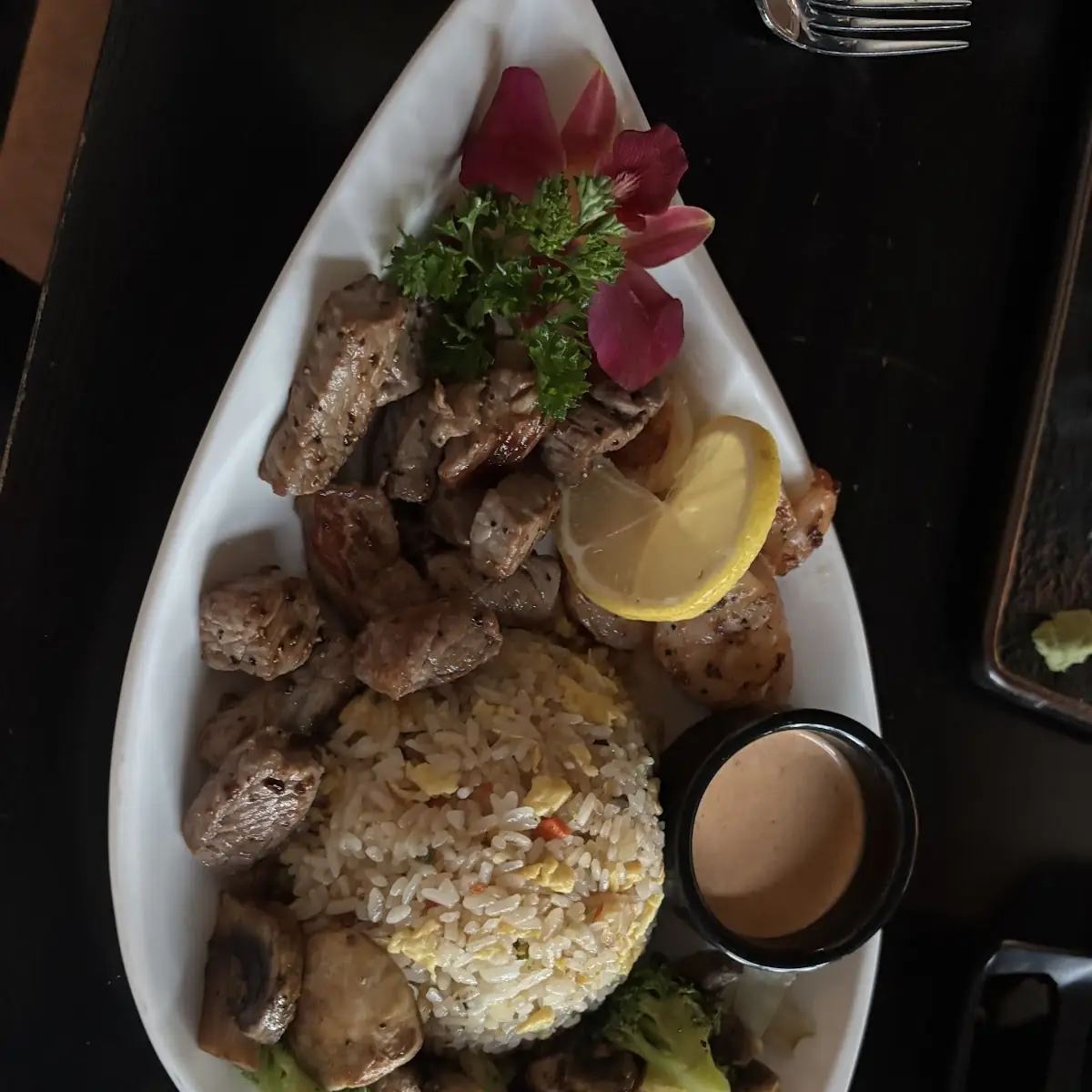 Shrimp and Steak Fried Rice