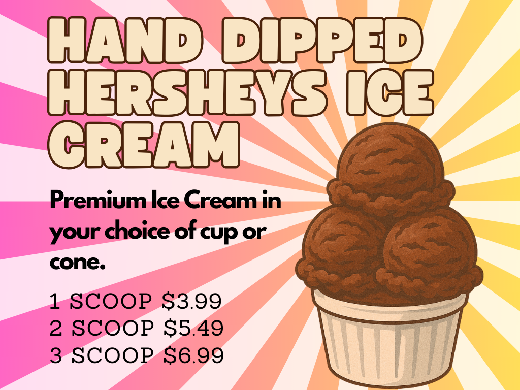 Hand Dipped Hersheys Ice Cream