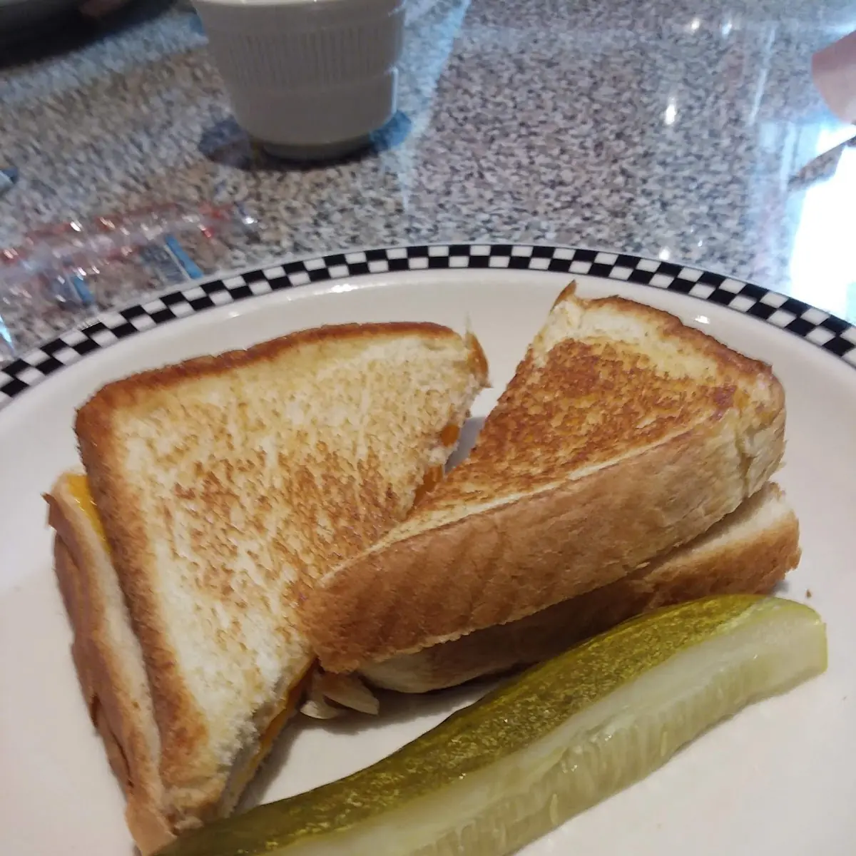 Grilled Cheese with Mashed Potatoes