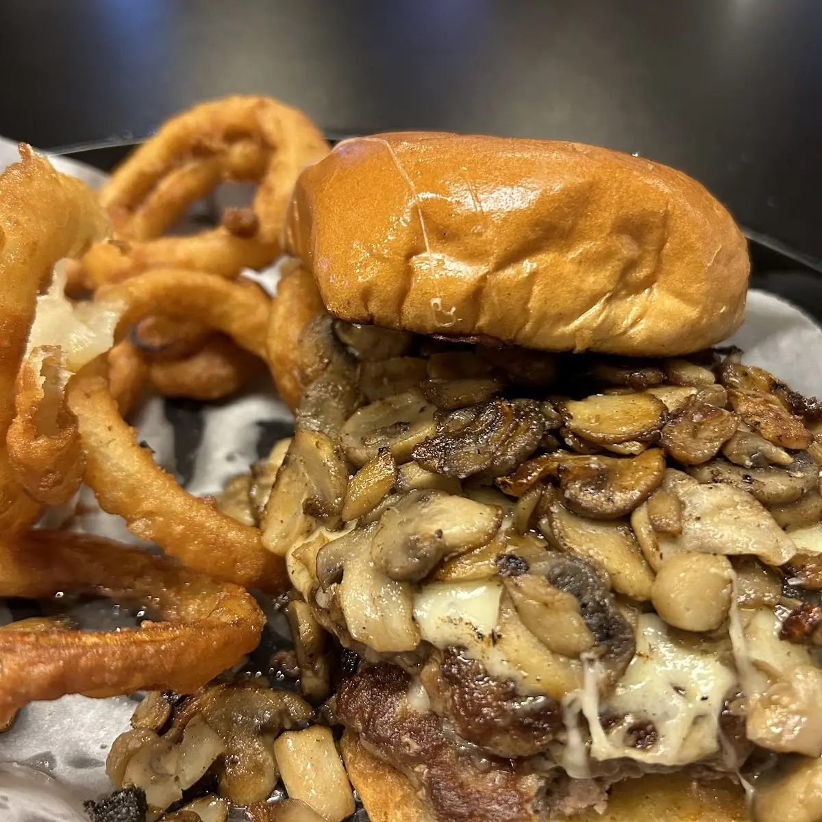 Mushroom Swiss Burger