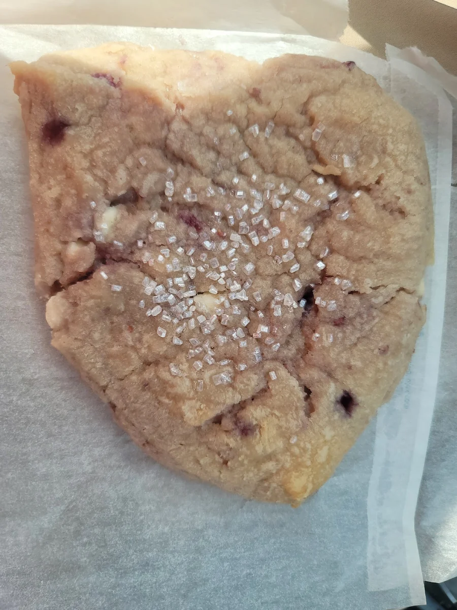 White Chocolate and Raspberry Scone