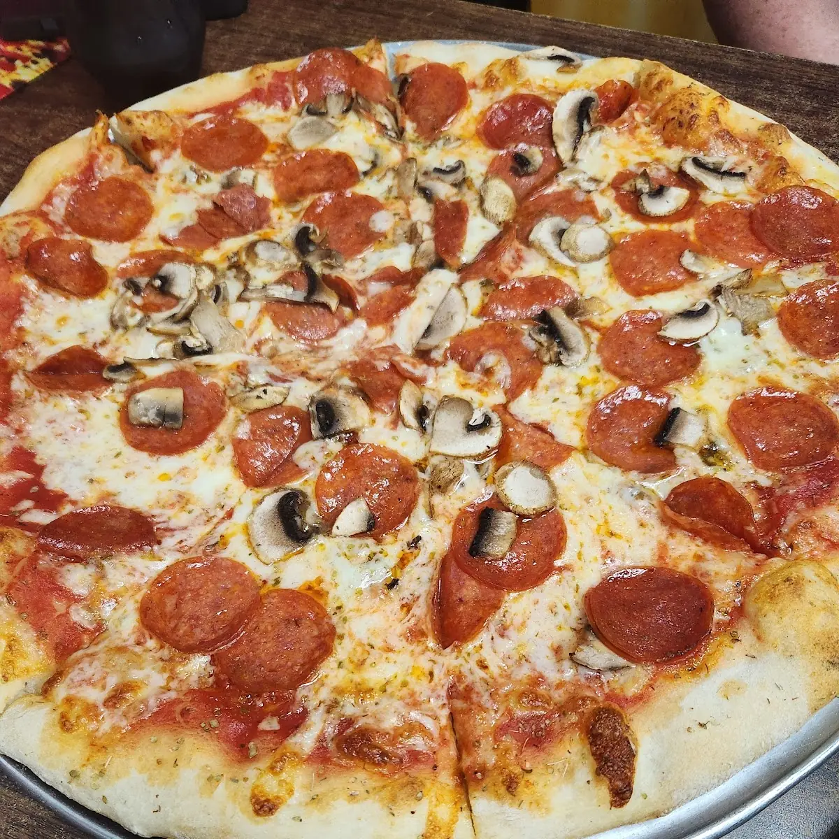 Pepperoni and Mushroom Pizza