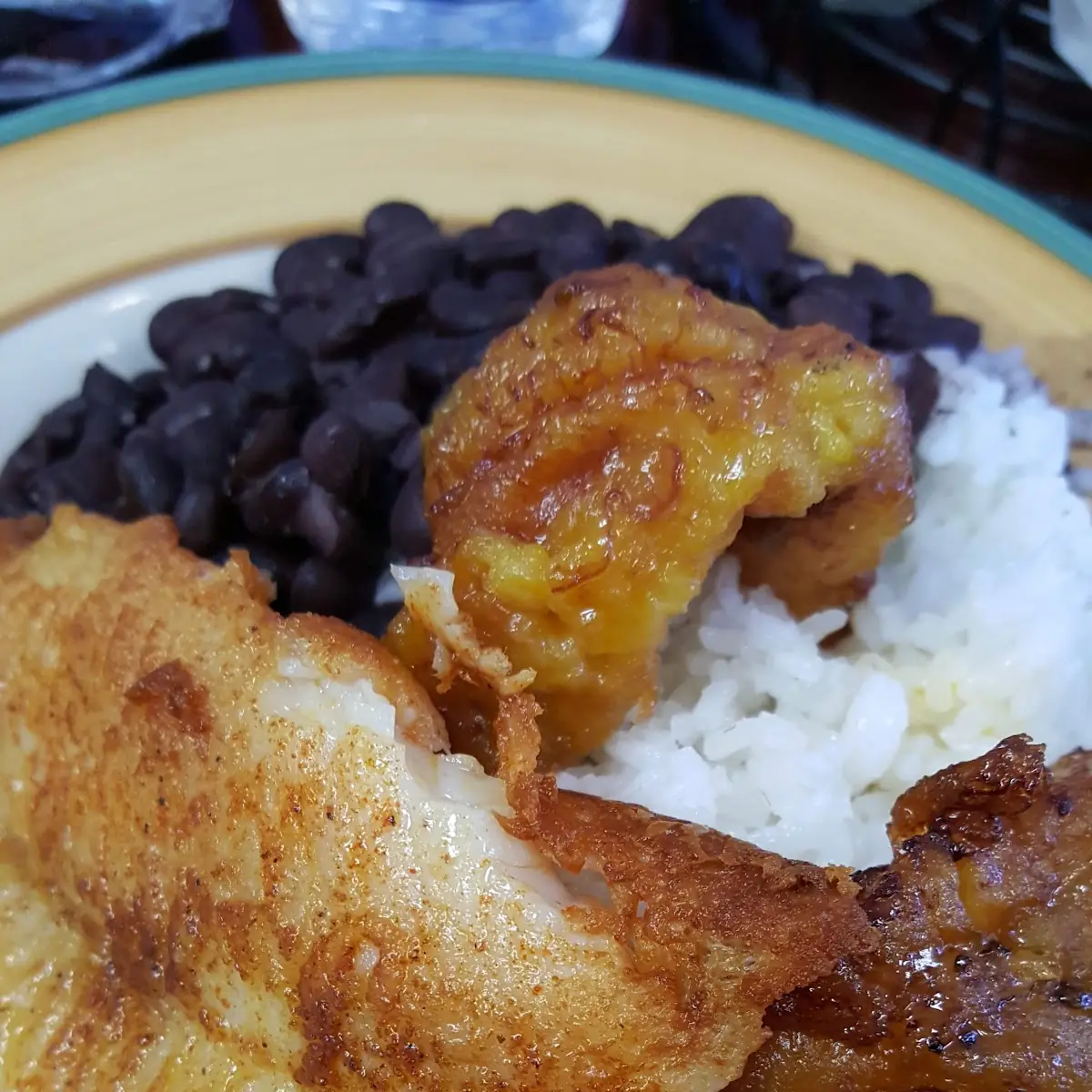 Fish Filet Beans and Rice