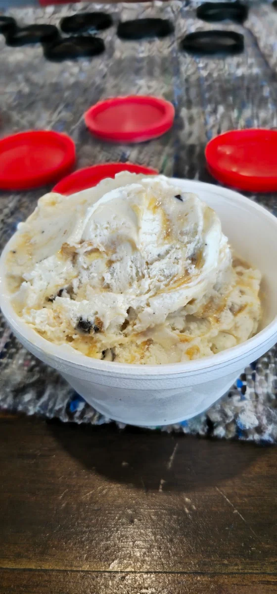 Caramel Cheesecake Vanilla Ice Cream
