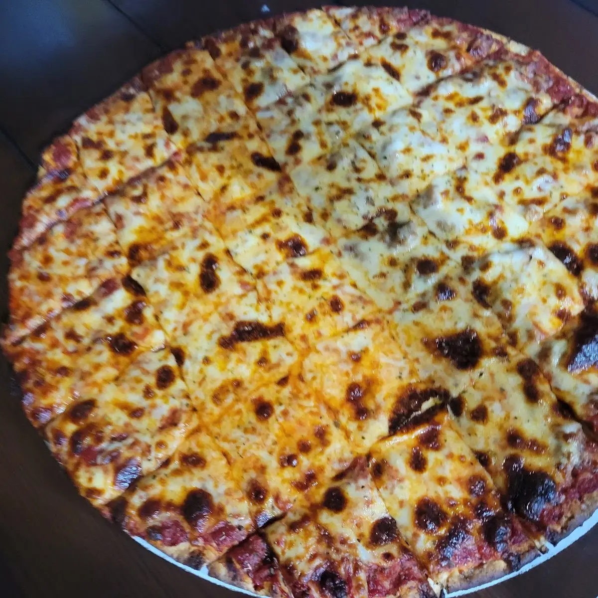 Sausage and Cheese Pizza
