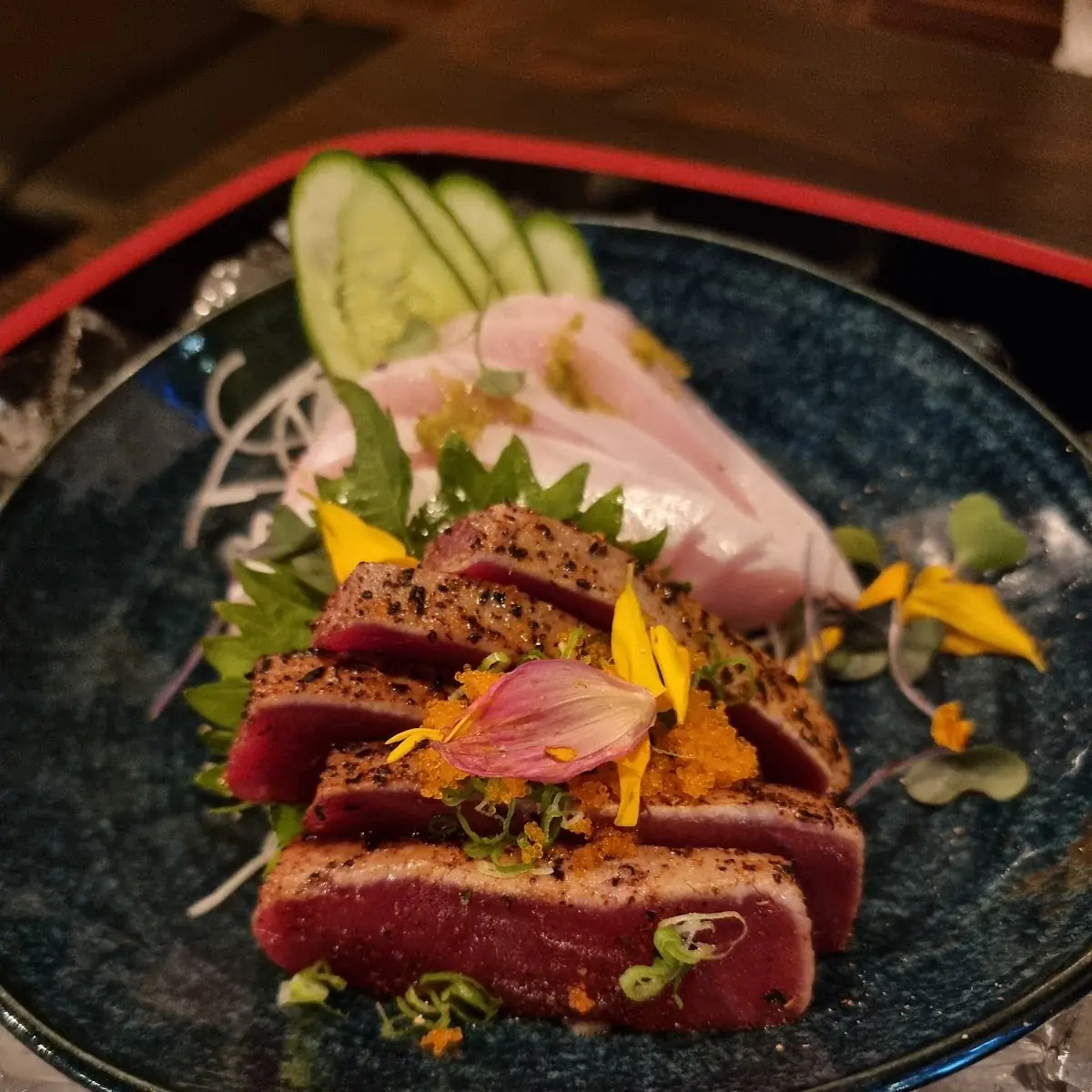 Amber Jack Truffle Sashimi