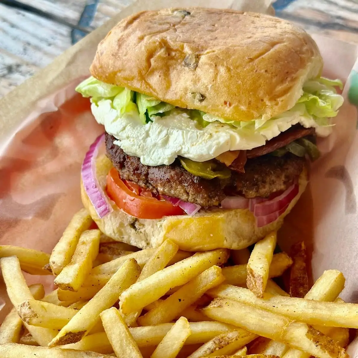Jalapeño Cream Cheese Burger