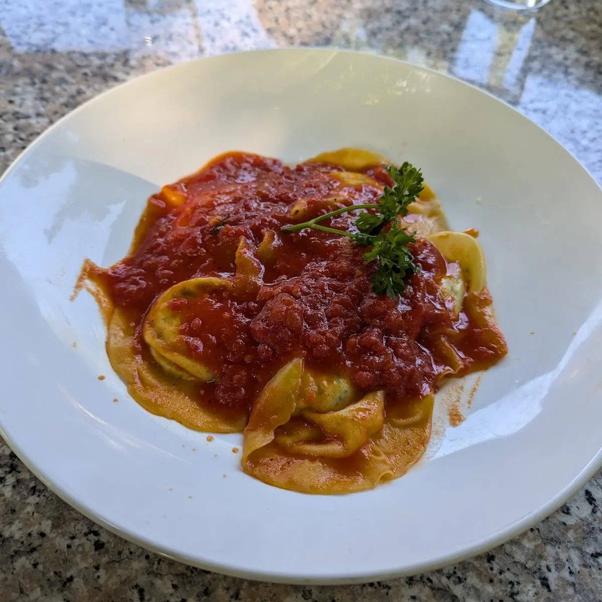Ravioli and Tomato Sauce