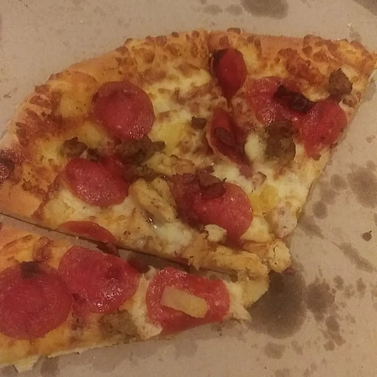 Hawaiian Pizza Margherita Pizza Slice