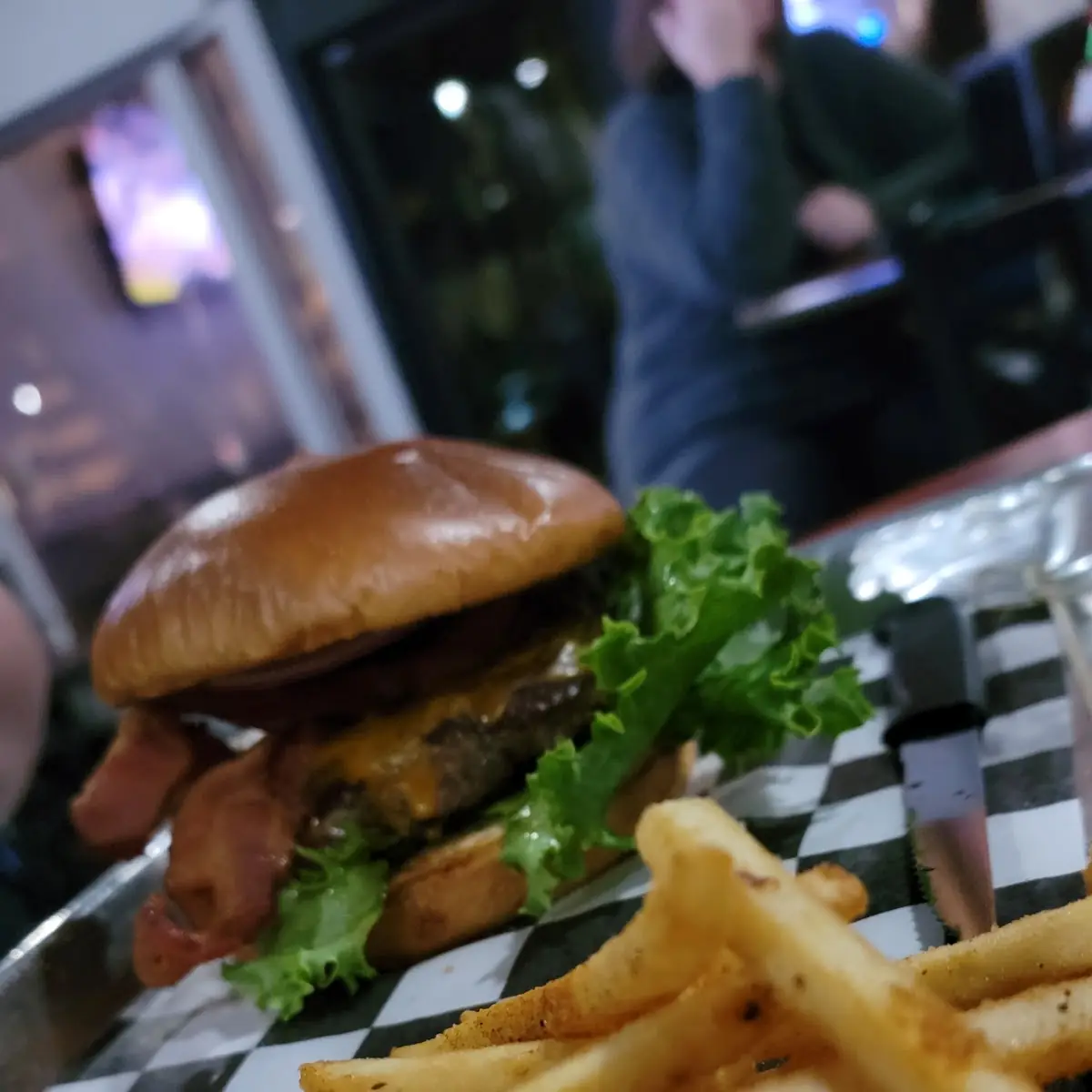Bacon Cheeseburger and Fries