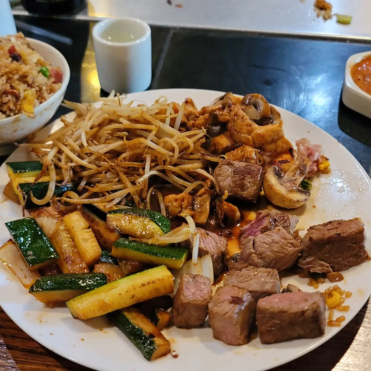 New York Sirloin Steak and Chicken