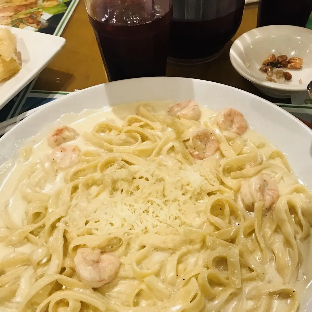 Alfredo Pasta with Shrimps