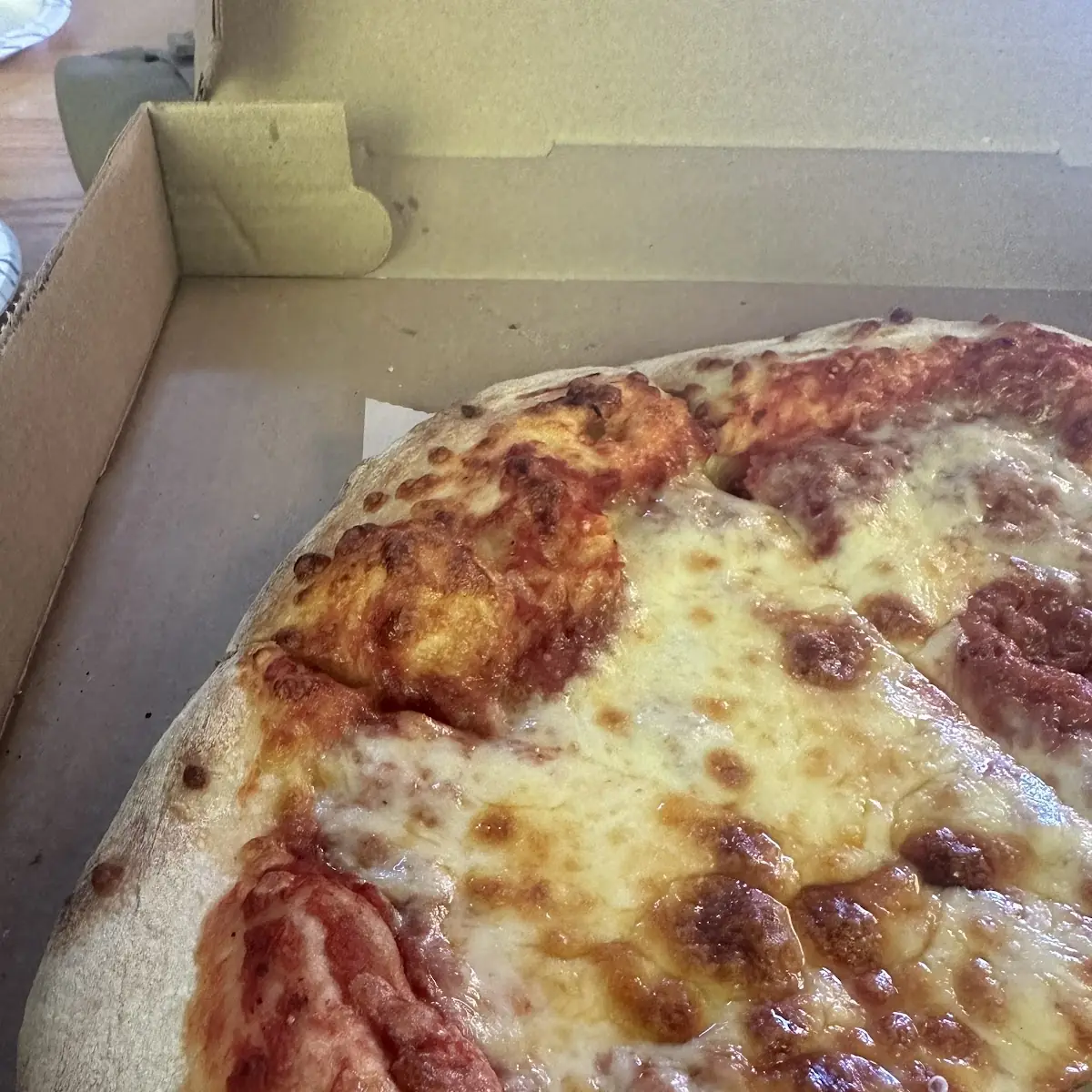 Basic Cheese Pizza with No Additional Toppings