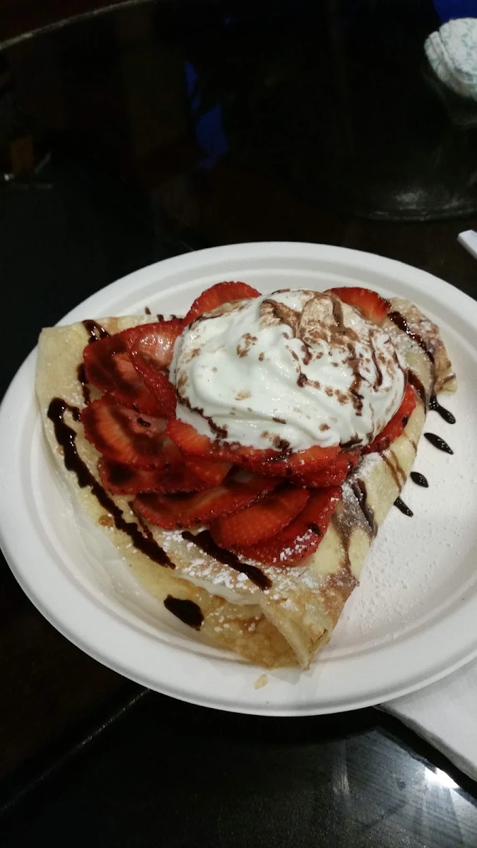 Cream Cheese with Light Nutella Crepe
