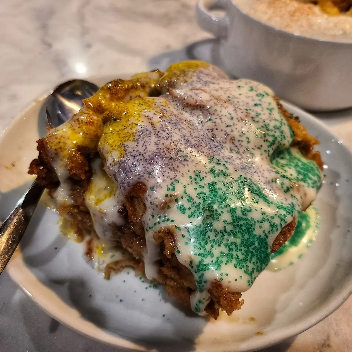 King Cake Bread Pudding