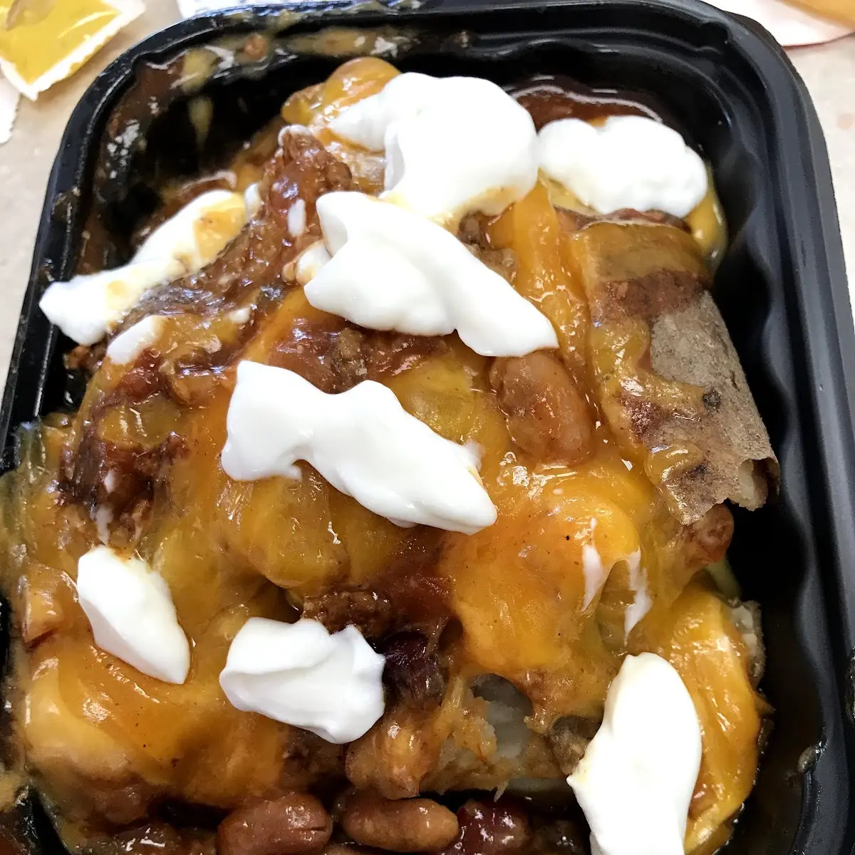 Chili & Cheese Baked Potato