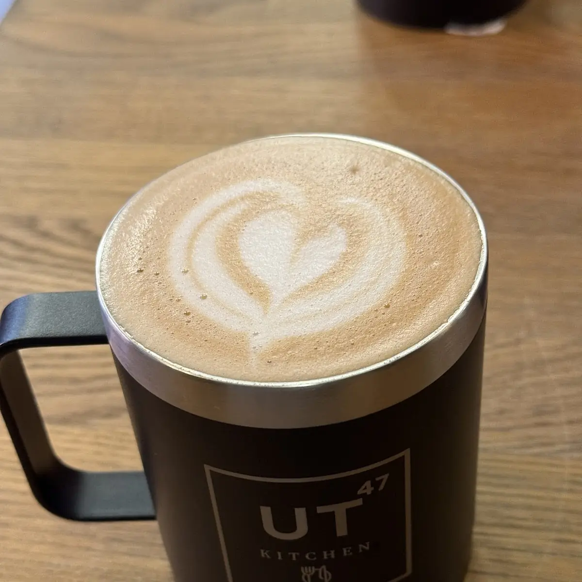 Latte with Heart-Shaped Foam