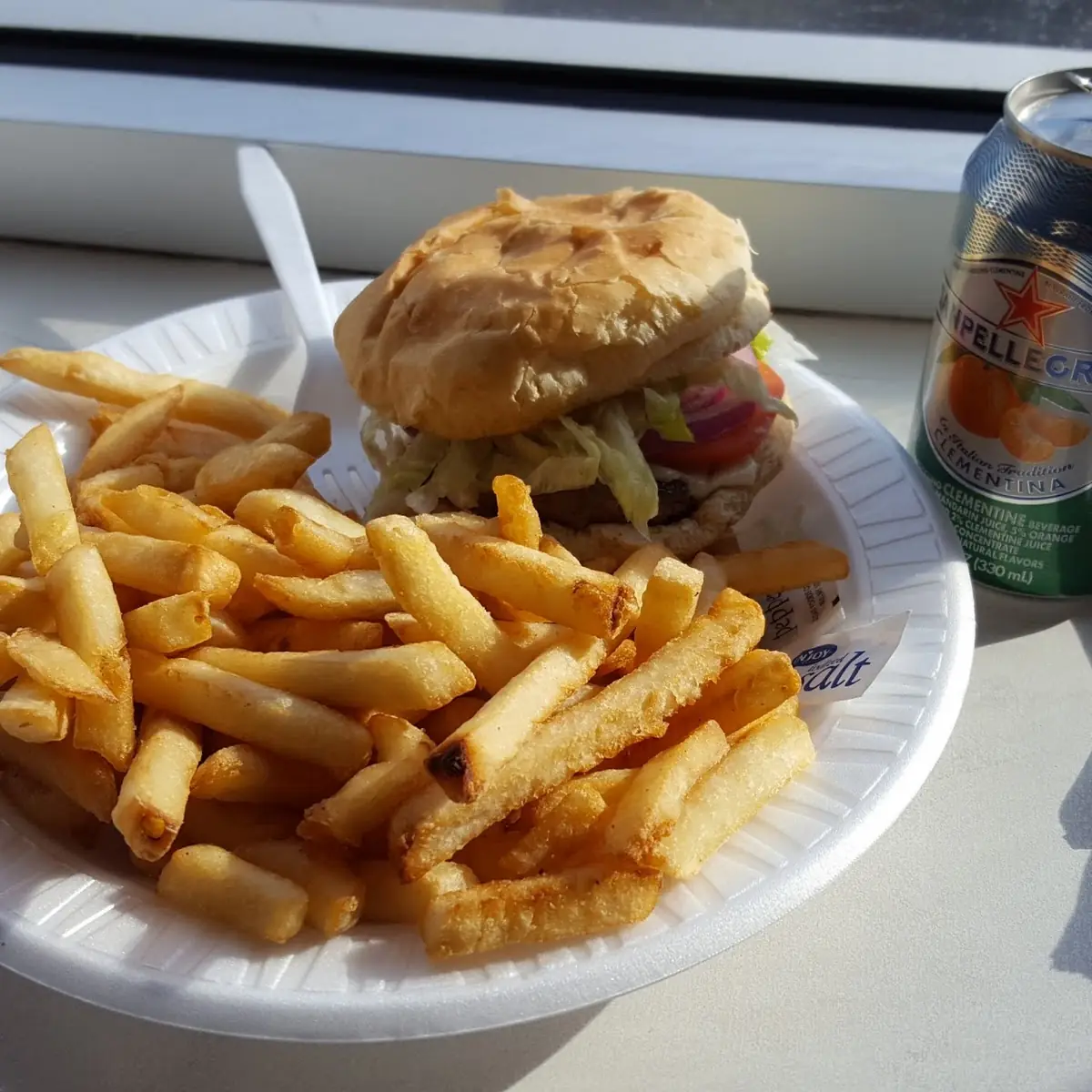 Cheese Burger & Fries