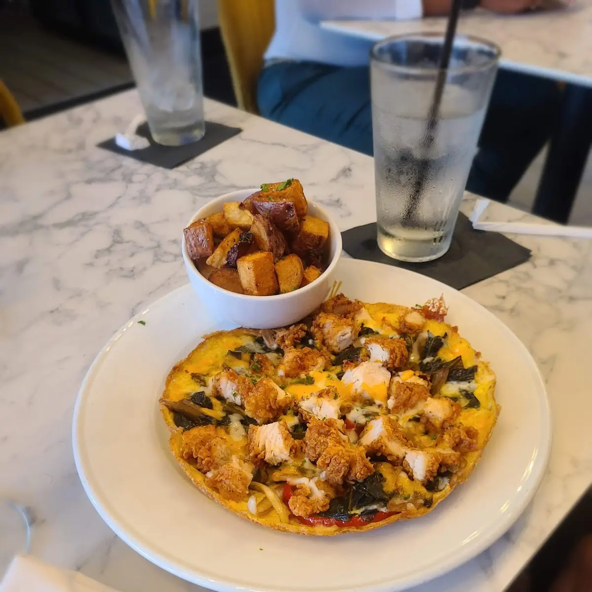Southern Fried Chicken Omelette