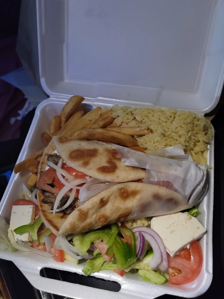 Pork Souvlaki Platter