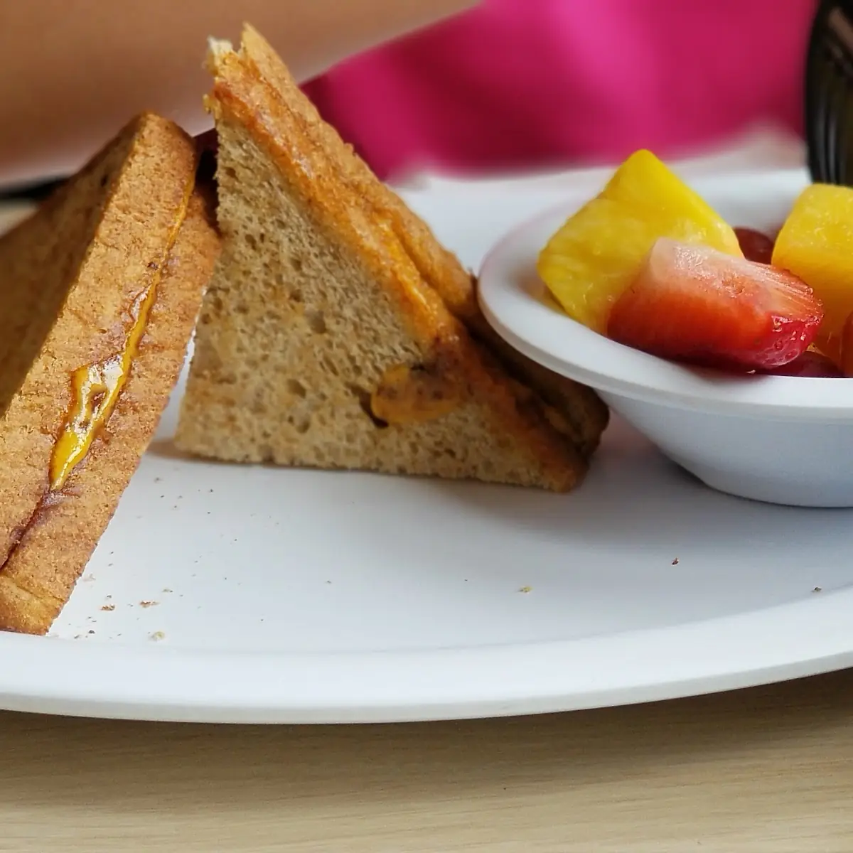 Grilled Cheese and Fruit Cup