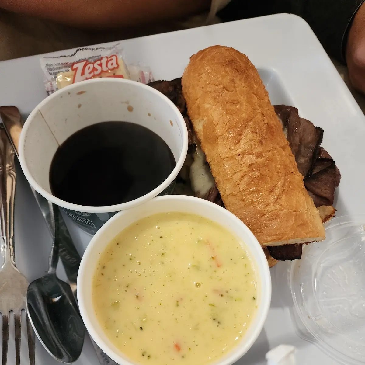 Philly Cheese Steak and Soup