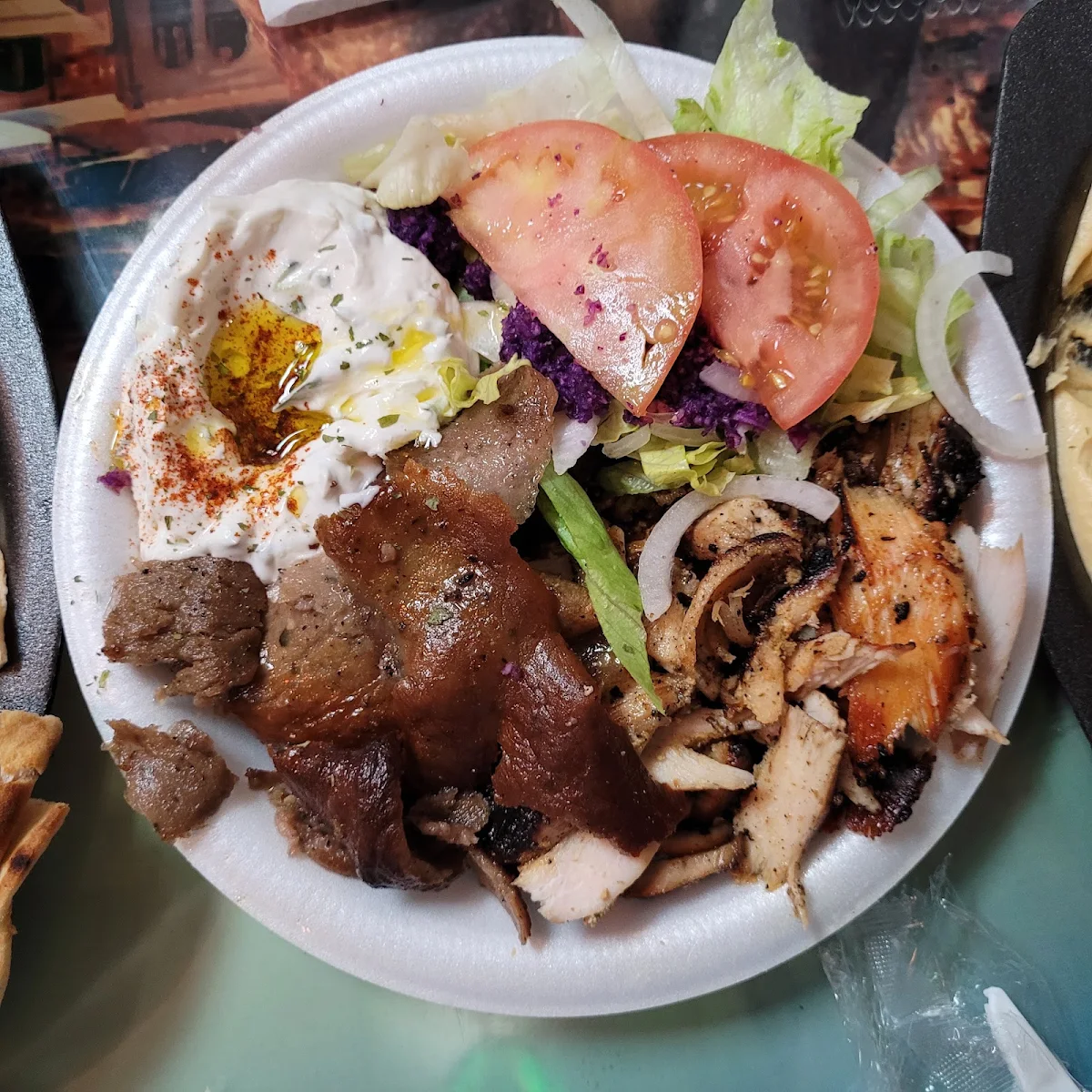 Pan Pita Kebab Mixto