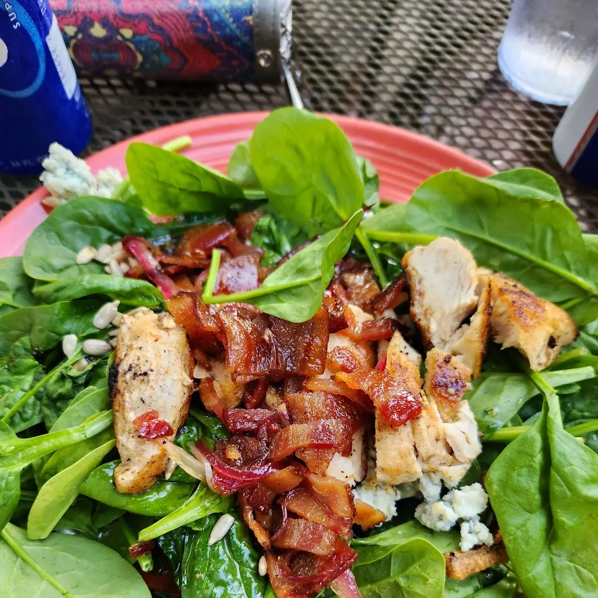 Grilled Chicken Spinach Salad