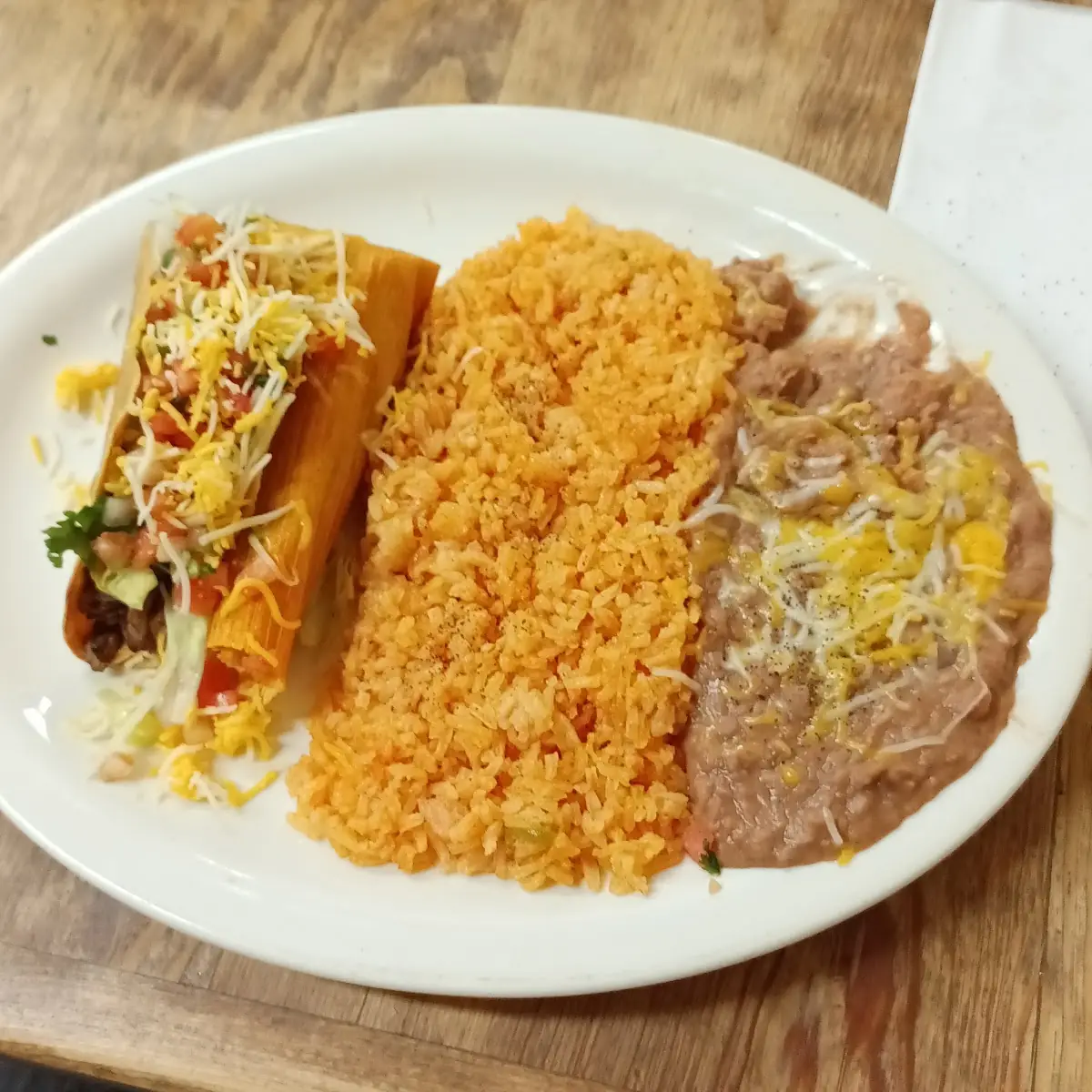 Kids Soft Taco with Rice & Beans