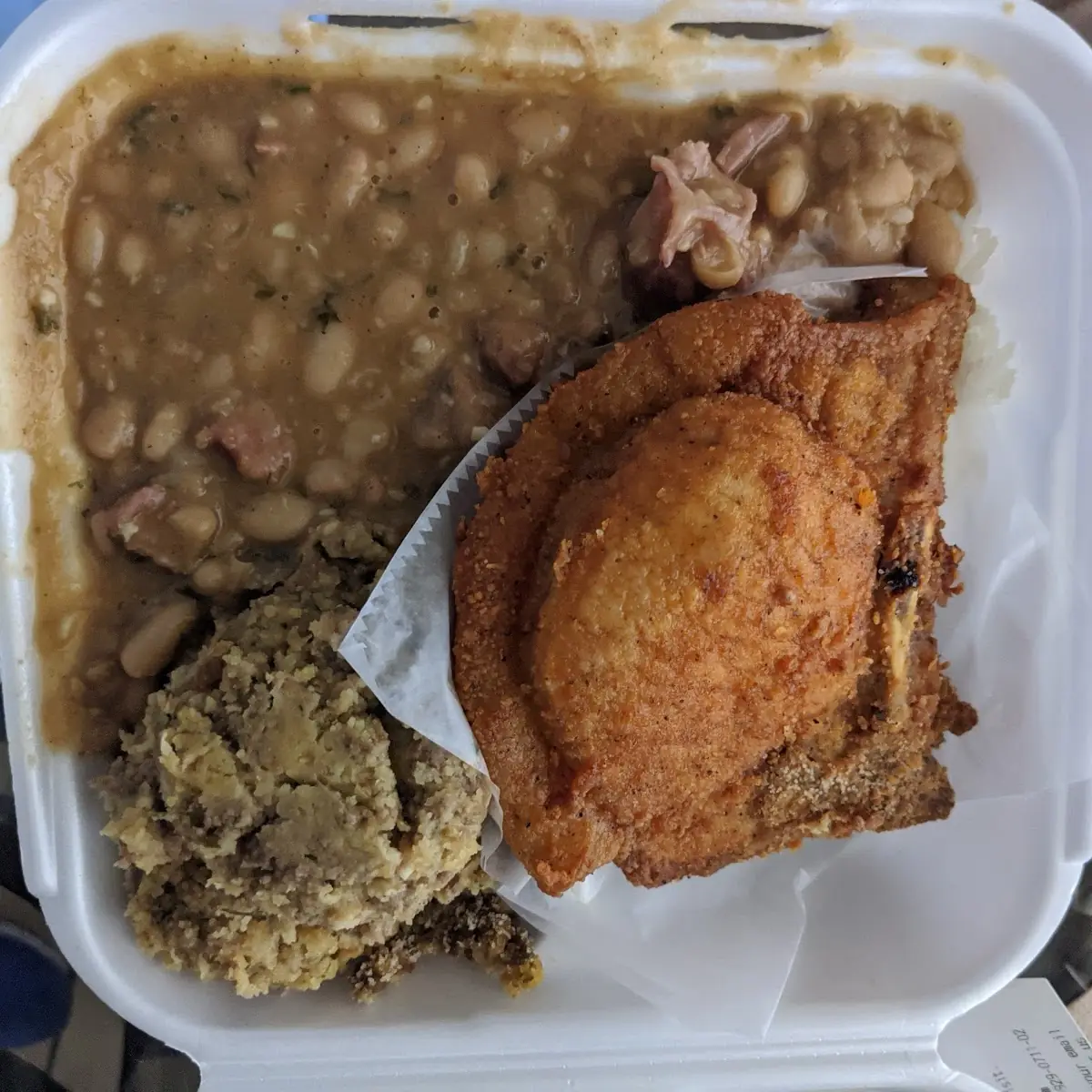 Pork Chops Cornbread Dressing Black Eyed Peas