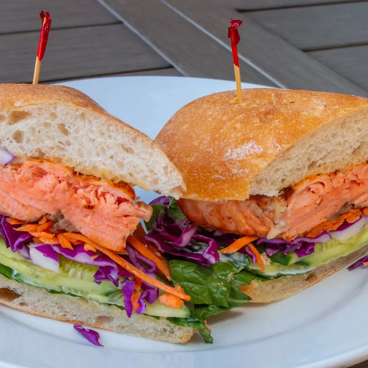Grilled Salmon Sandwich