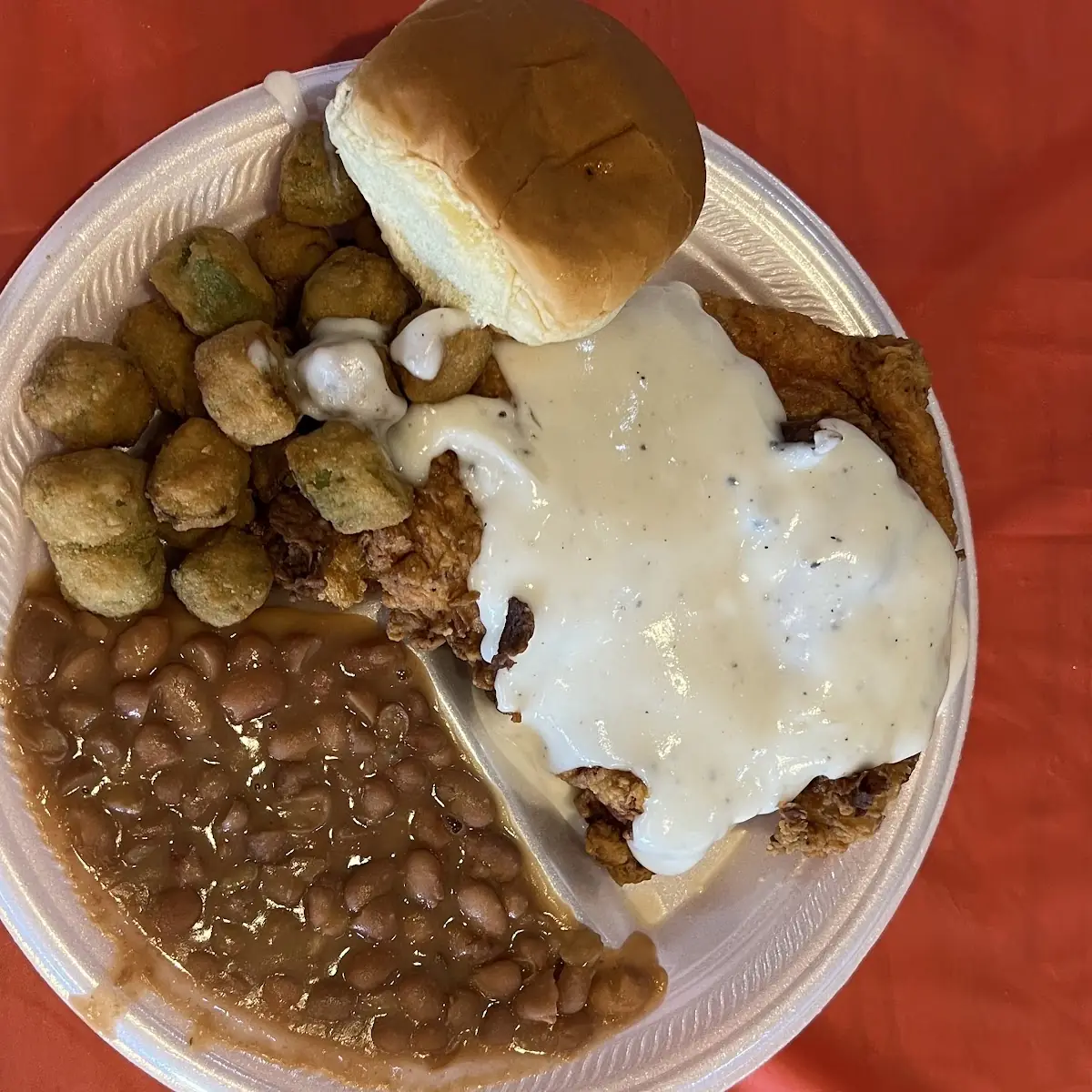 Chicken Fried Chicken Fried Okra