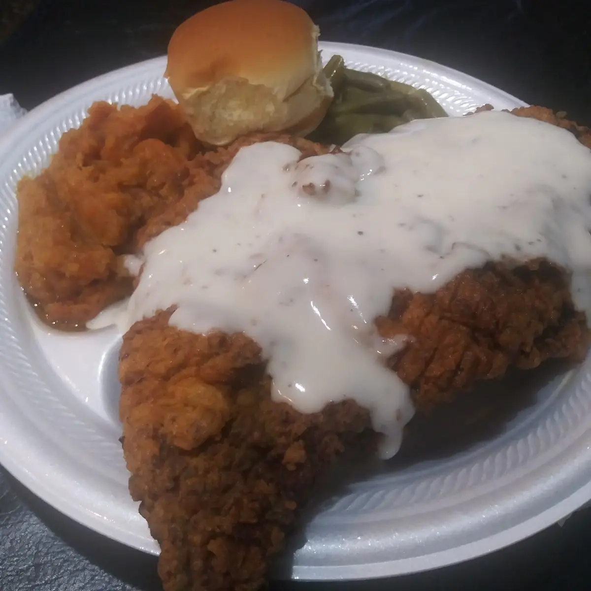Chicken Fried Steak and Sweet Potato